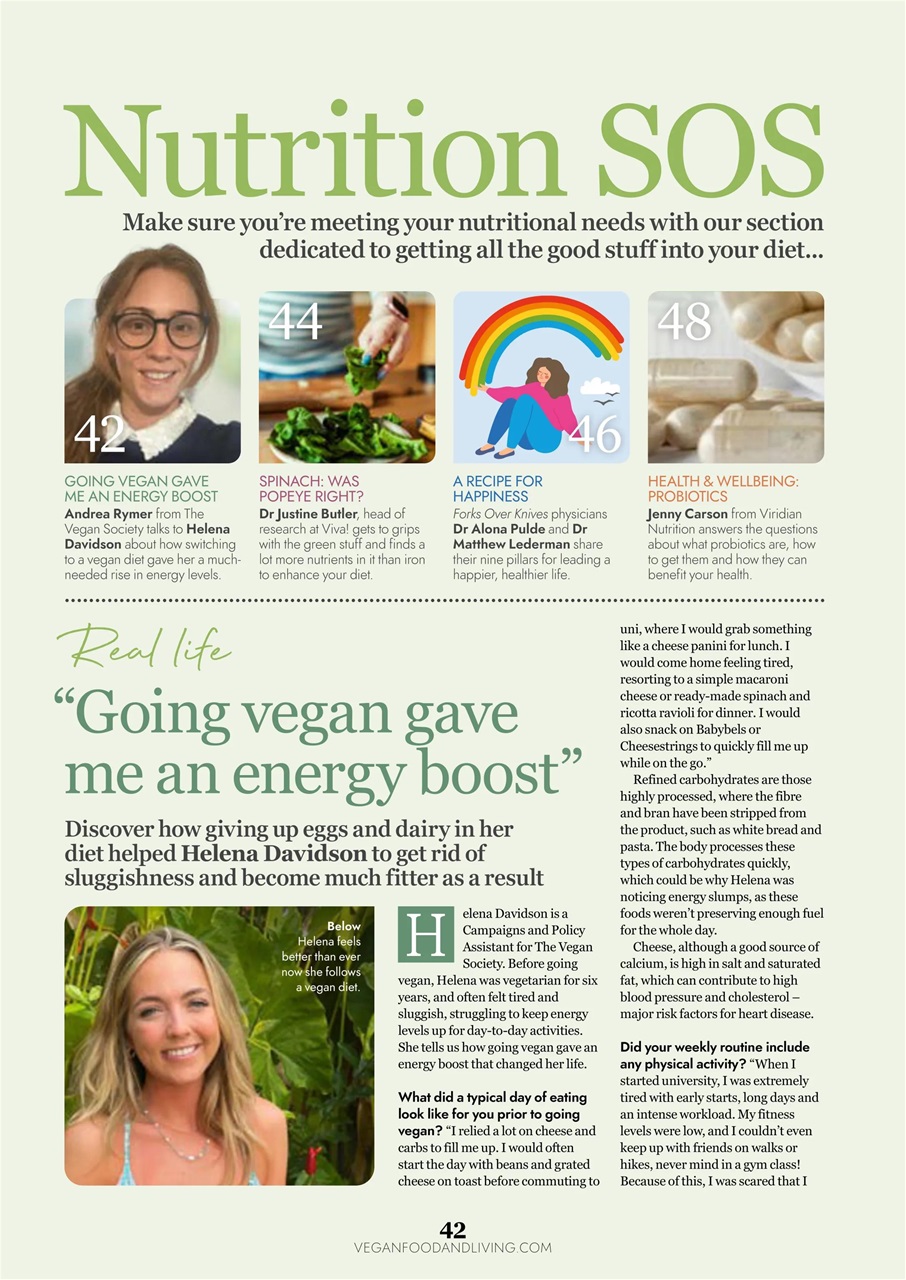 Vegan Food & Living Magazine Preview Pages