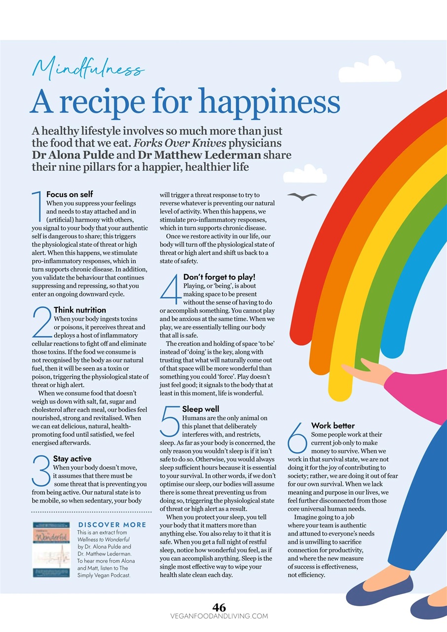 Vegan Food & Living Magazine Preview Pages