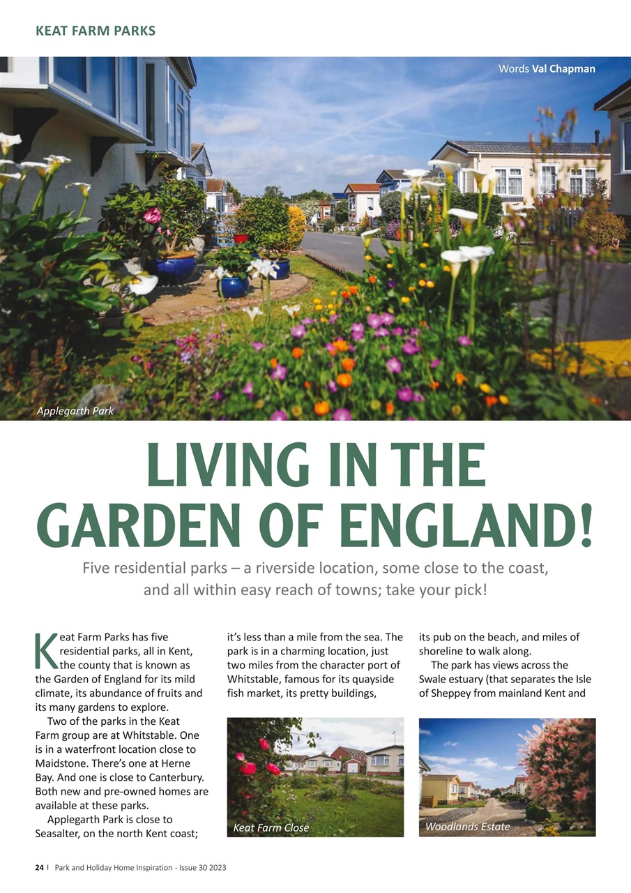 Park and Holiday Home Inspiration magazine Preview Pages