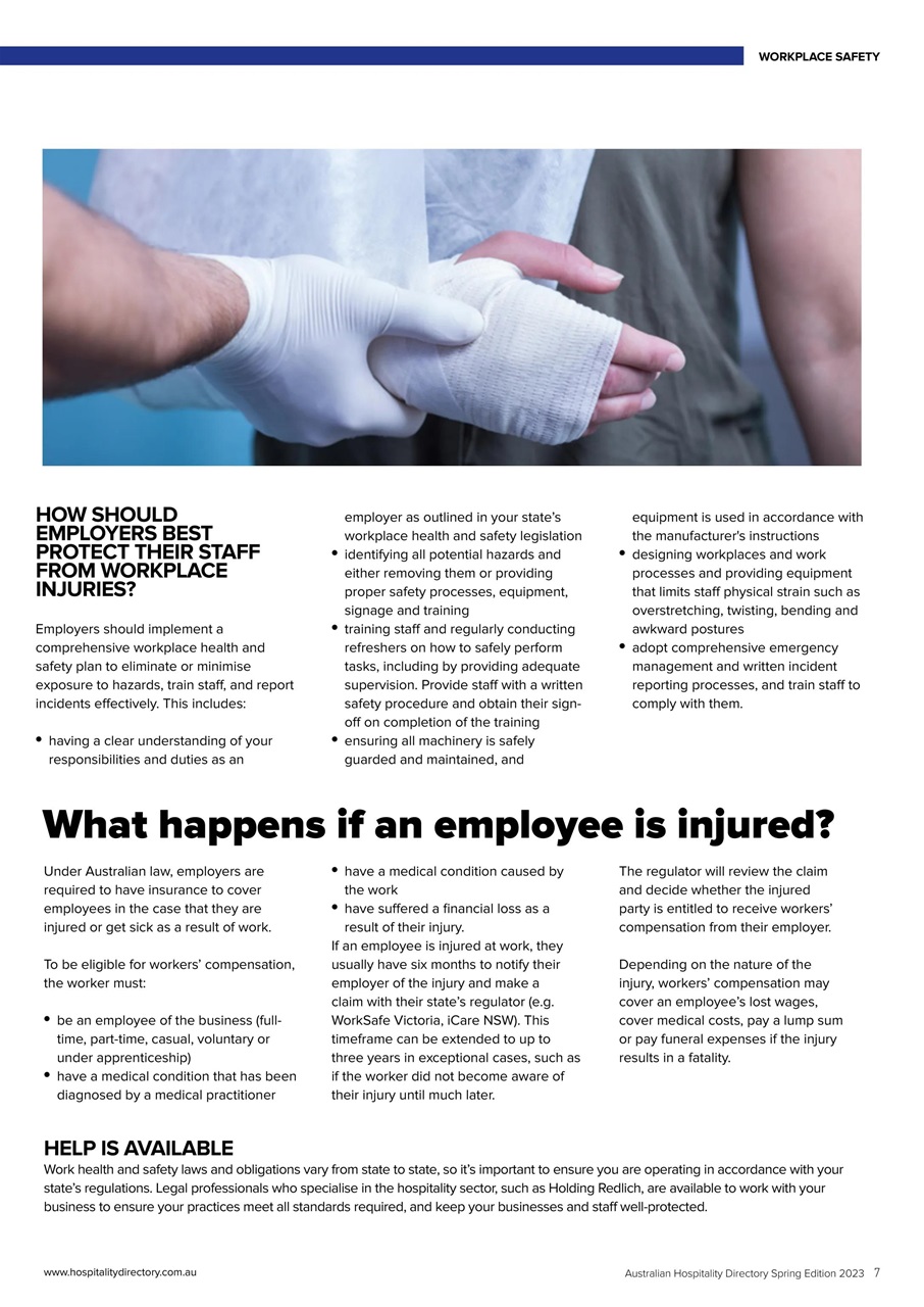 Australian Hospitality Directory Preview Pages