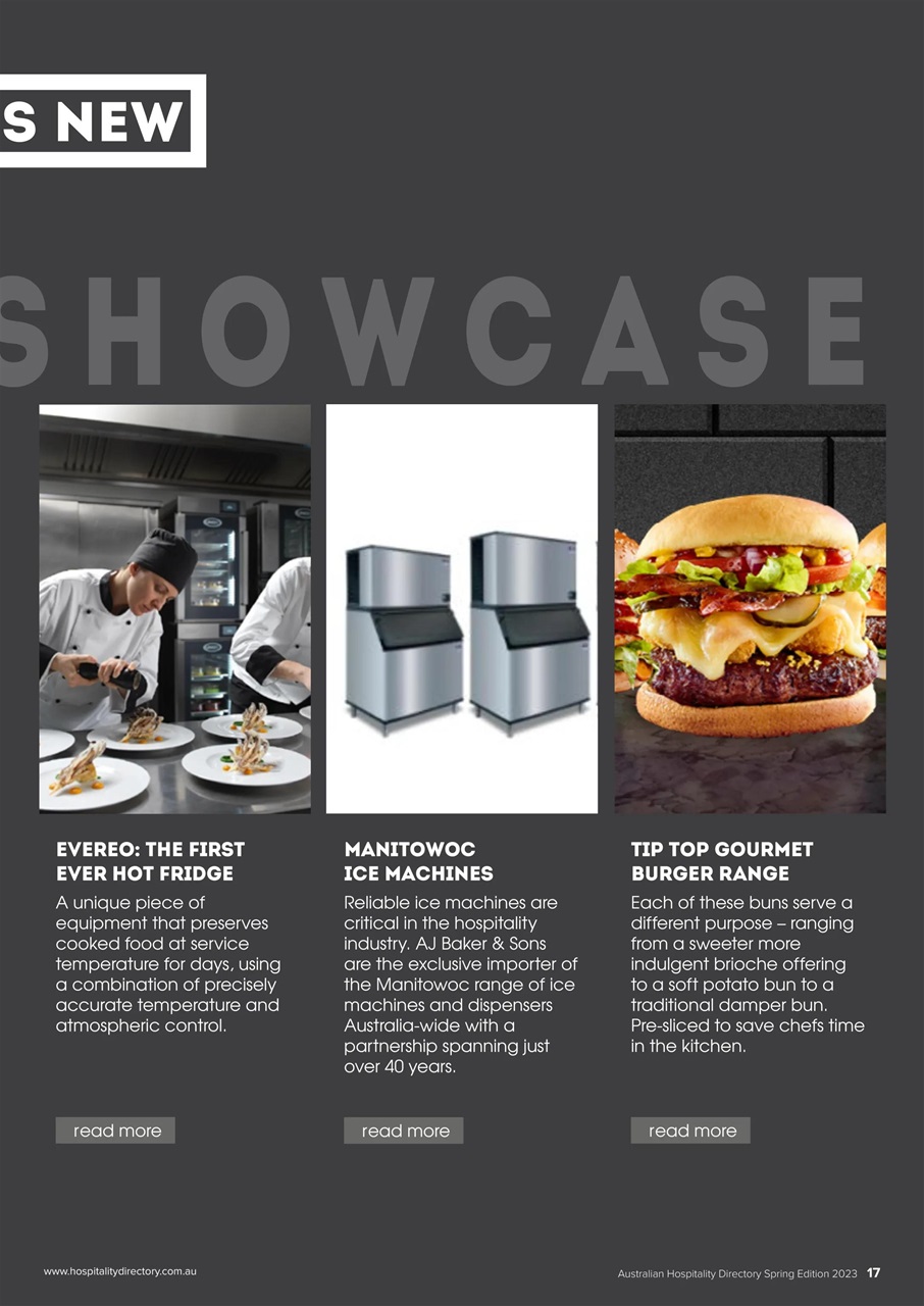 Australian Hospitality Directory Preview Pages