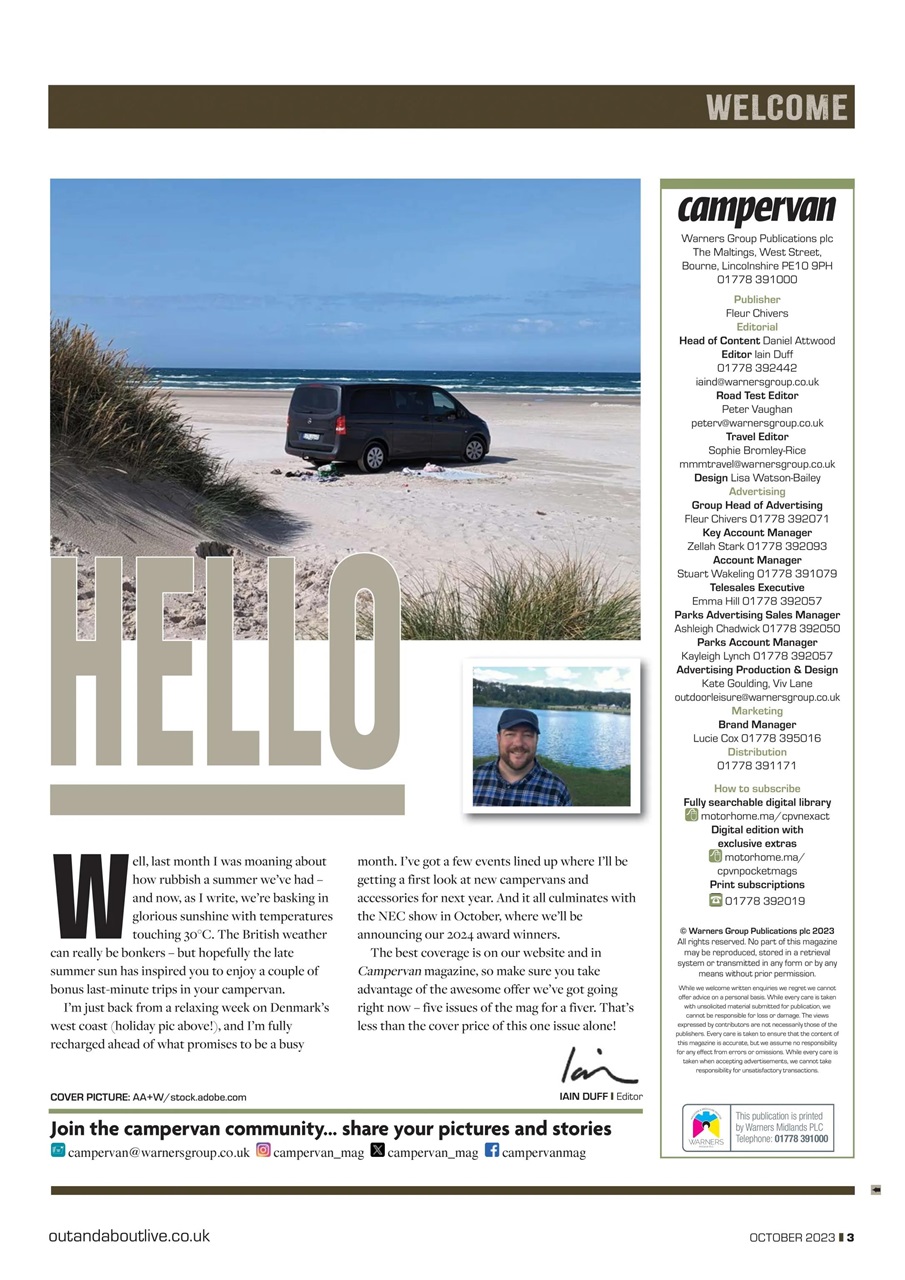 Campervan Preview Pages