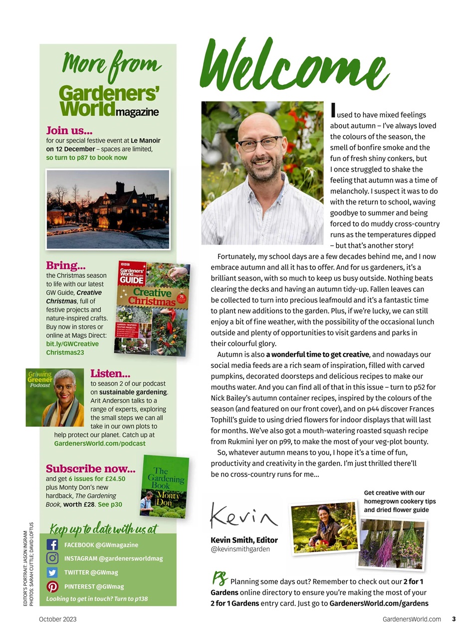 BBC Gardeners’ World Magazine Preview Pages