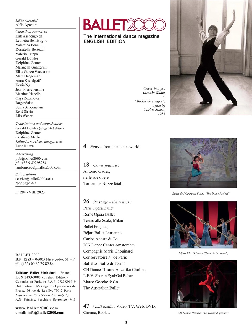 BALLET2000 English Edition Preview Pages