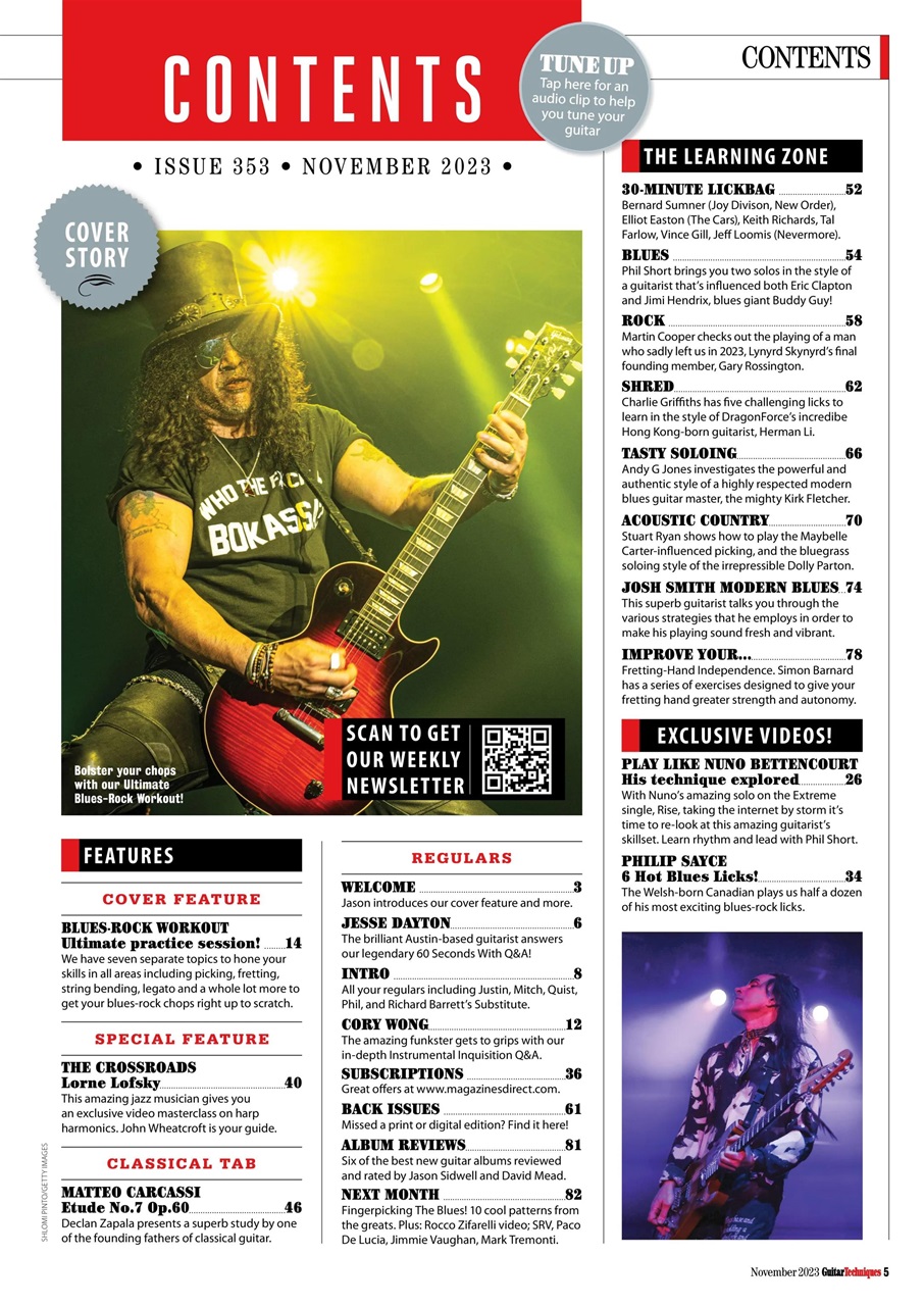 Guitar Techniques Preview Pages