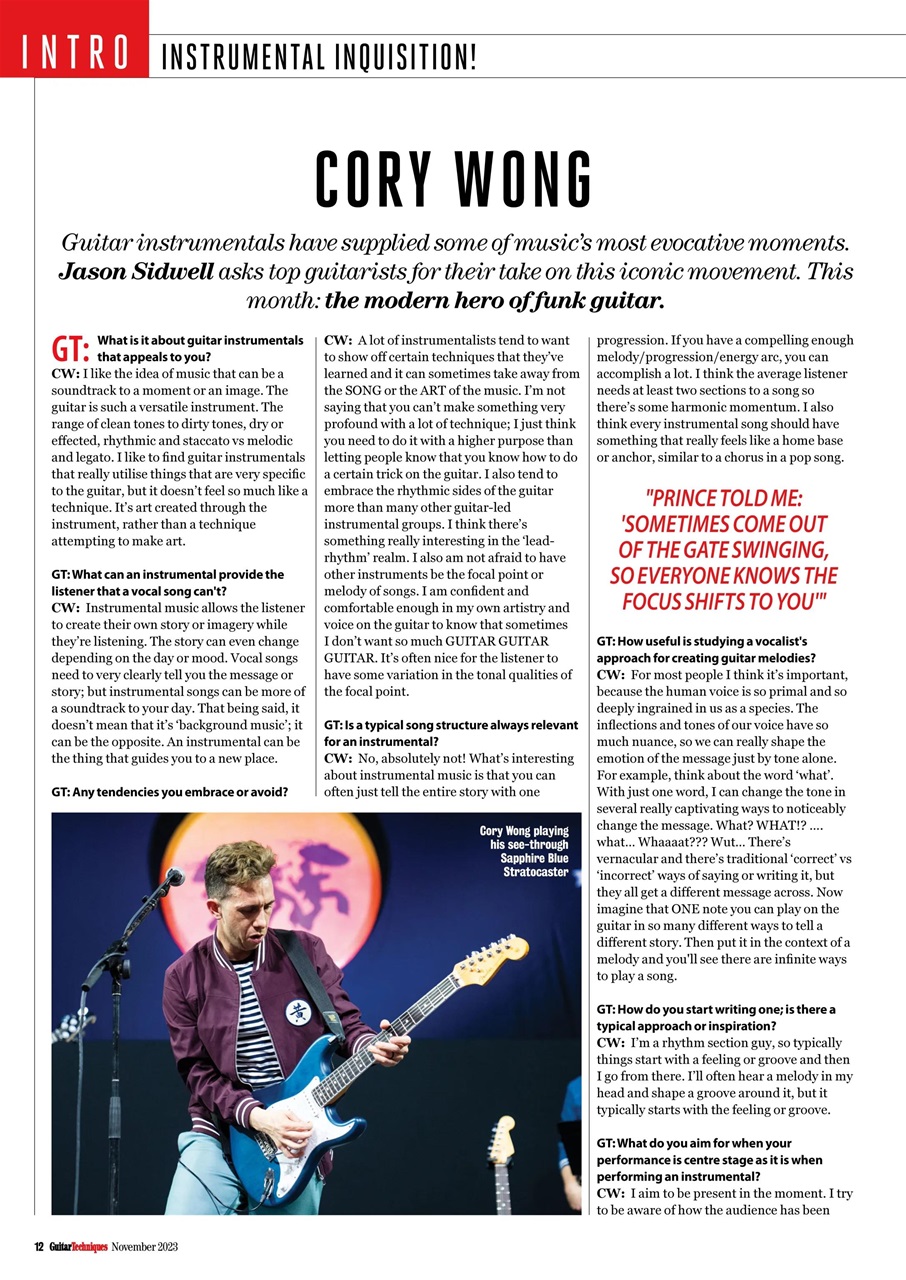 Guitar Techniques Preview Pages