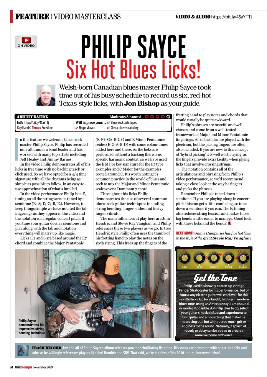 Guitar Techniques Preview Pages
