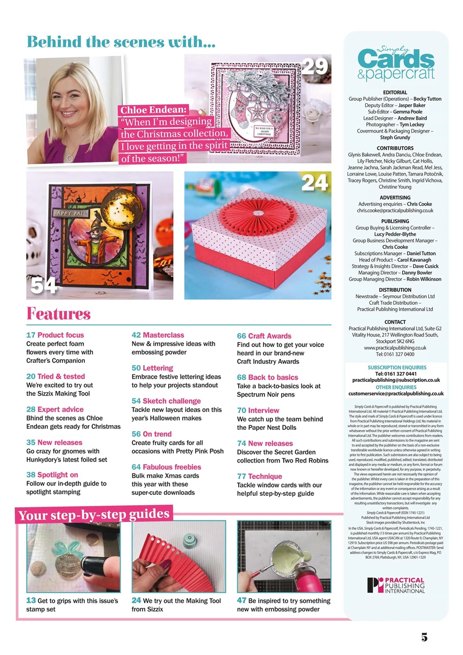 Simply Cards & Papercraft Preview Pages