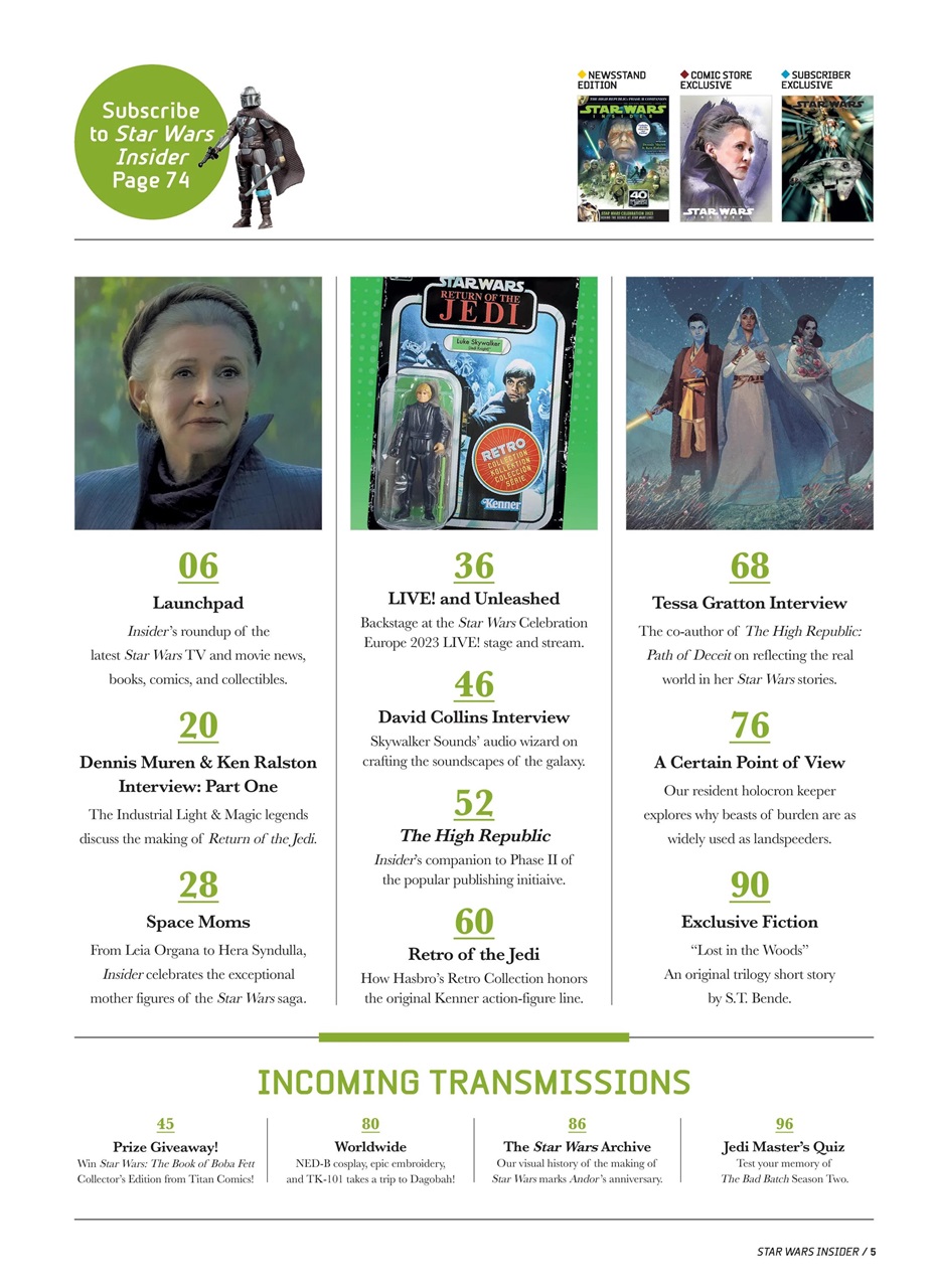 Star Wars Insider Preview Pages