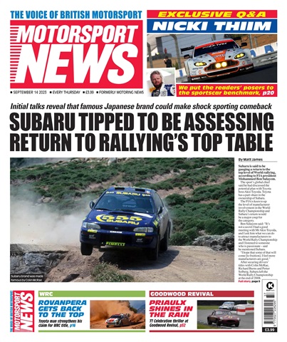 Motorsport News issue 14 Sep 23