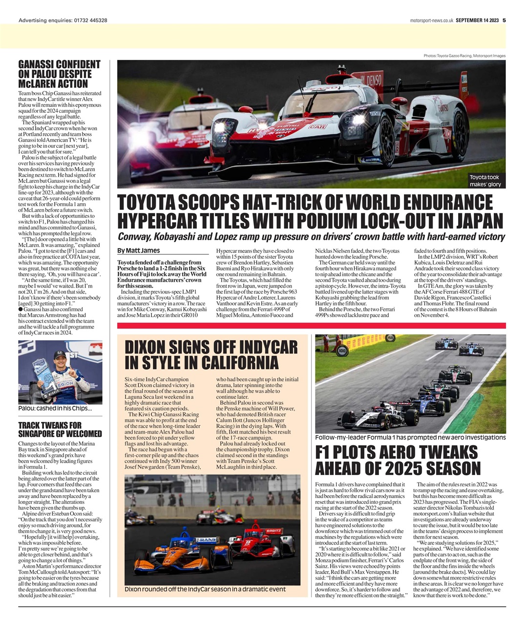 Motorsport News Preview Pages
