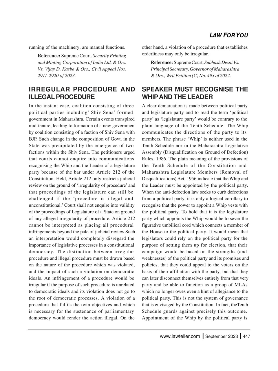 Lawteller – A Legal Awareness Magazine Preview Pages