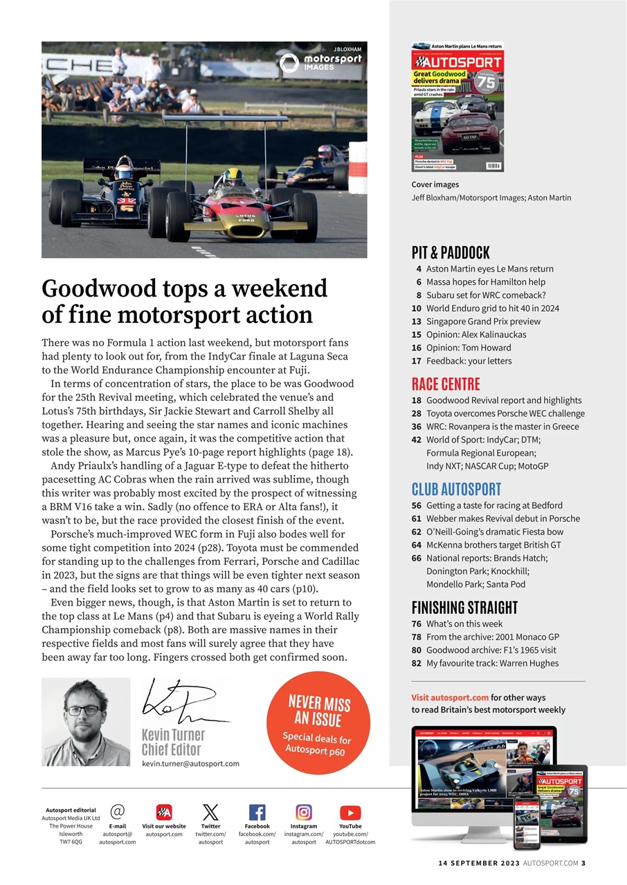 Autosport Preview Pages