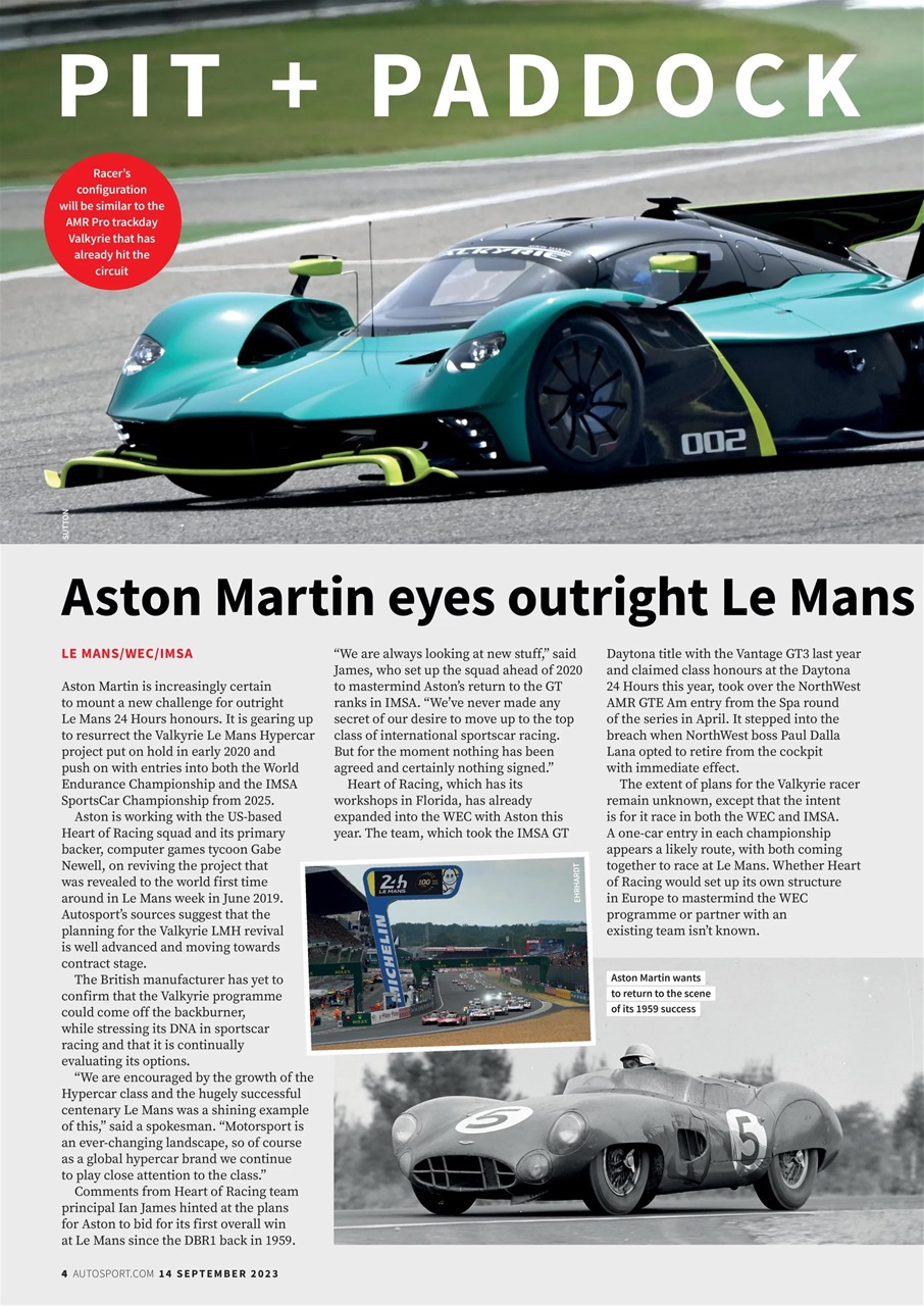 Autosport Preview Pages