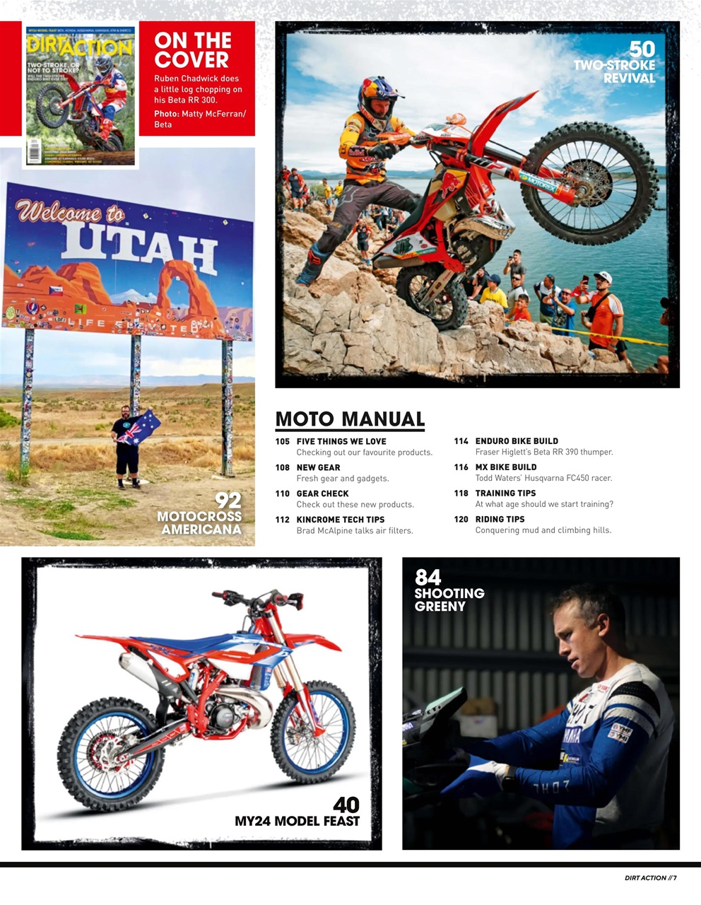 Dirt Action Preview Pages