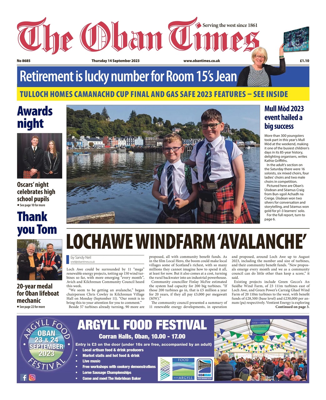 The Oban Times & Lochaber Times Preview Pages