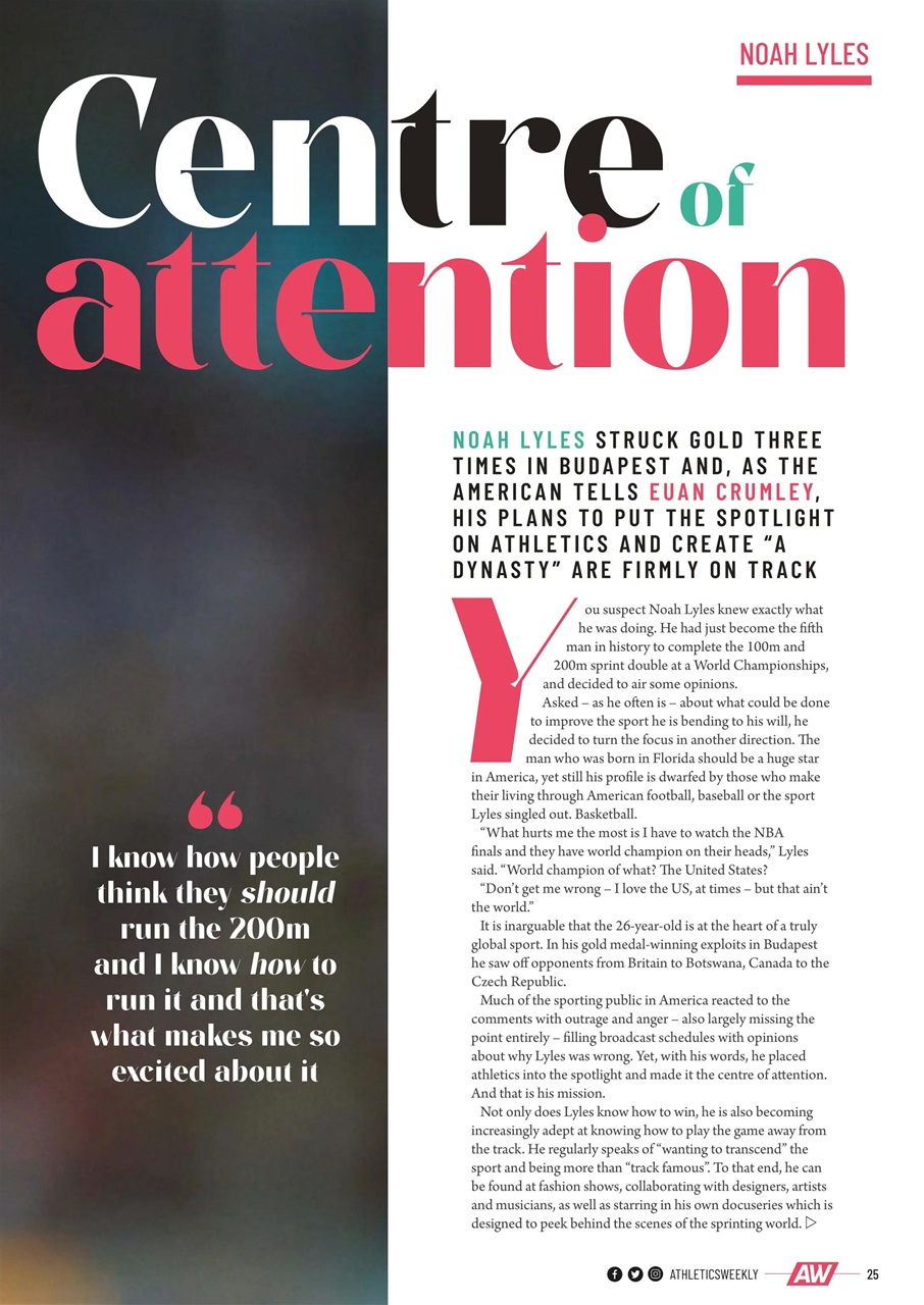 AW – Athletics Weekly Magazine Preview Pages