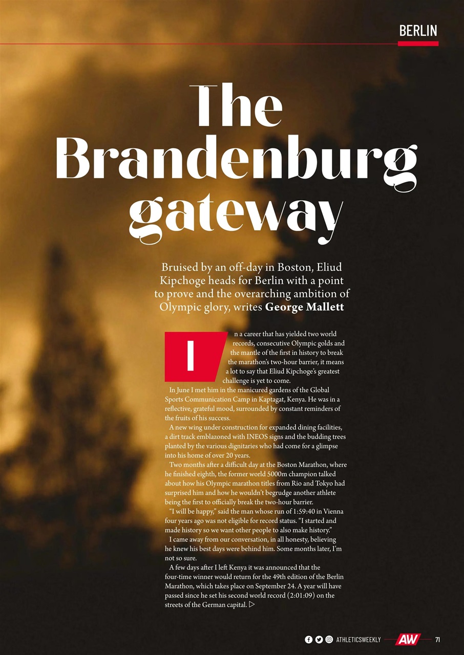 AW – Athletics Weekly Magazine Preview Pages