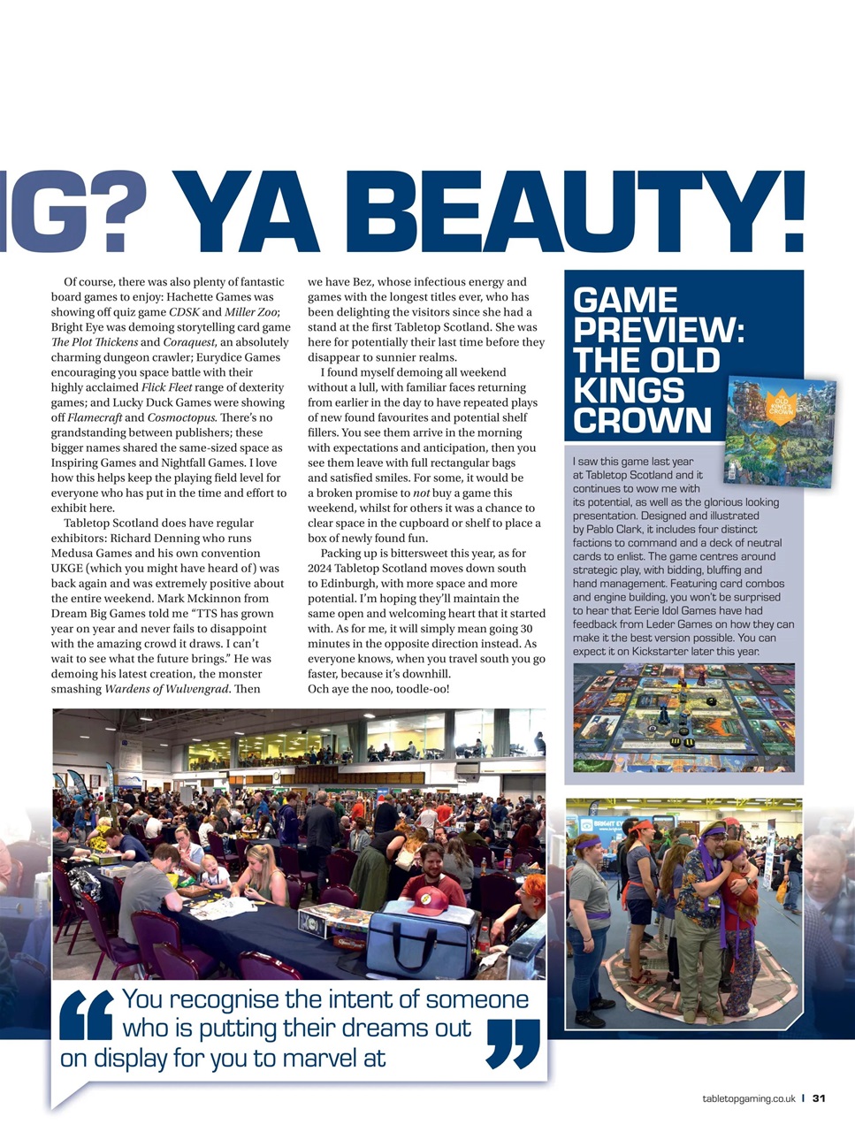 Tabletop Gaming Preview Pages