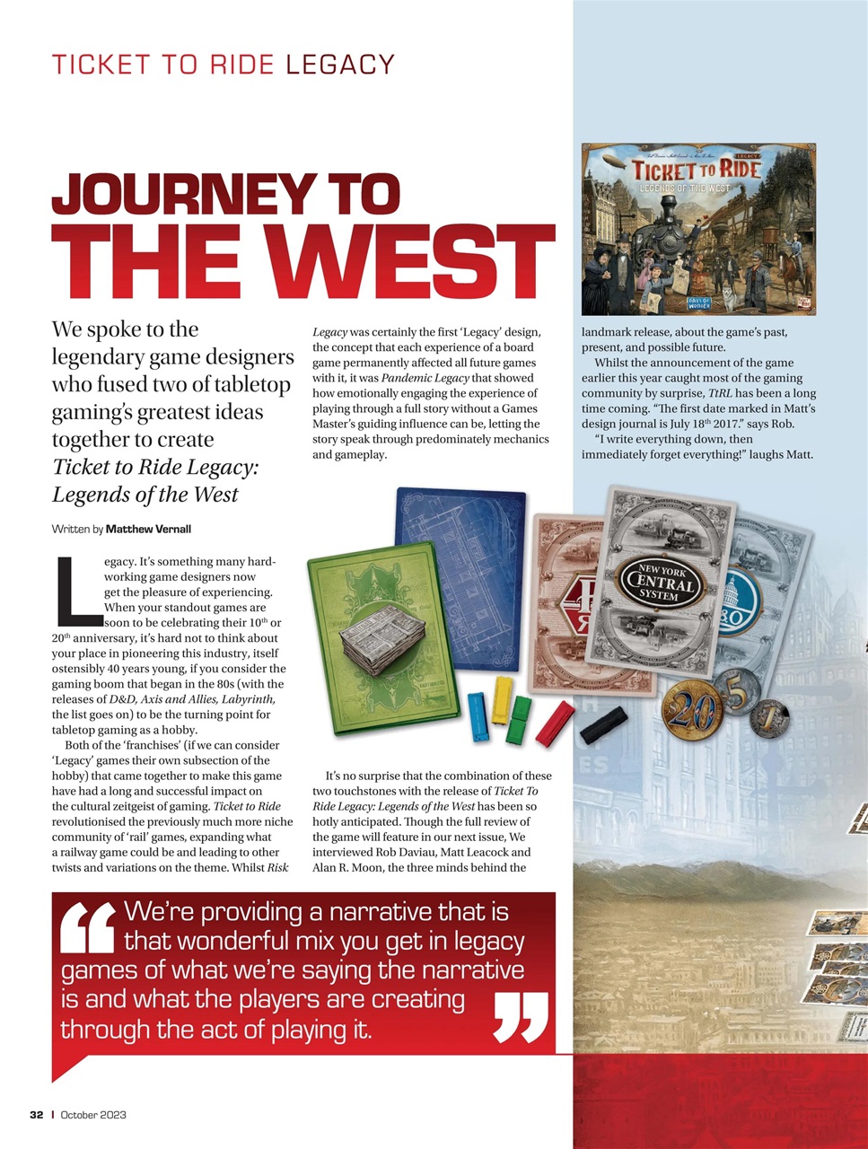 Tabletop Gaming Preview Pages