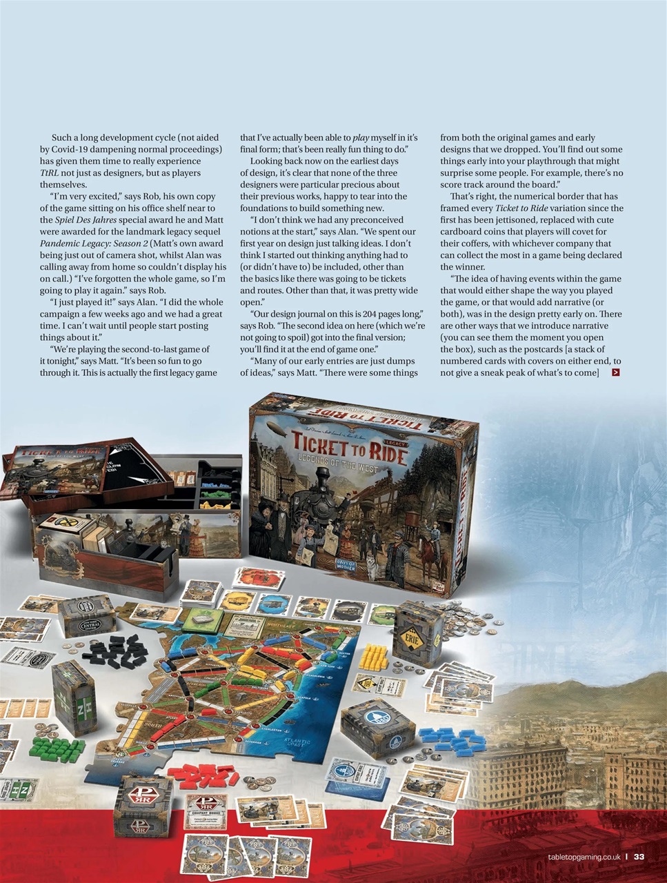 Tabletop Gaming Preview Pages