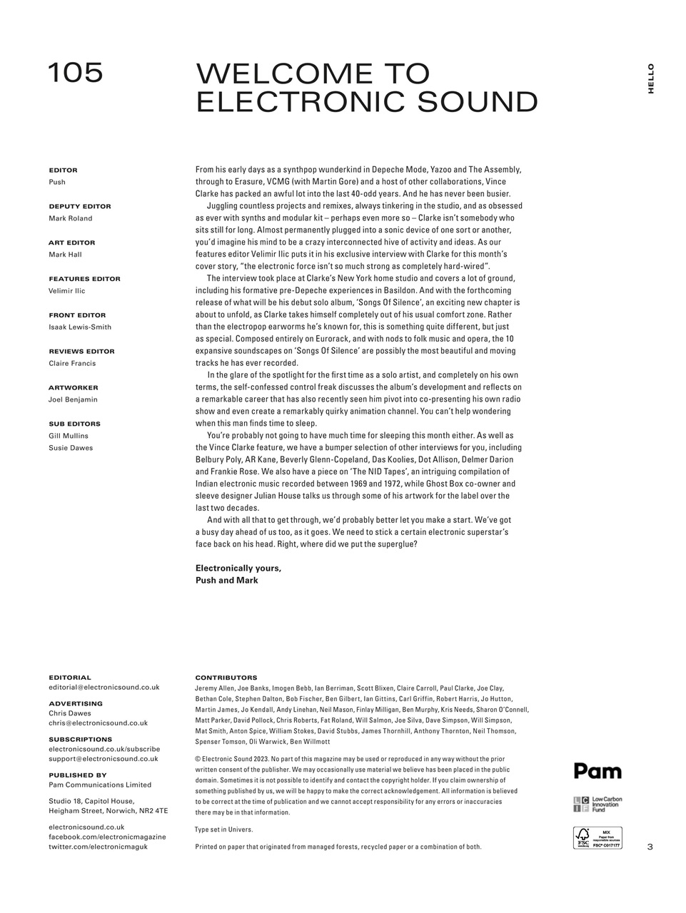 Electronic Sound Preview Pages