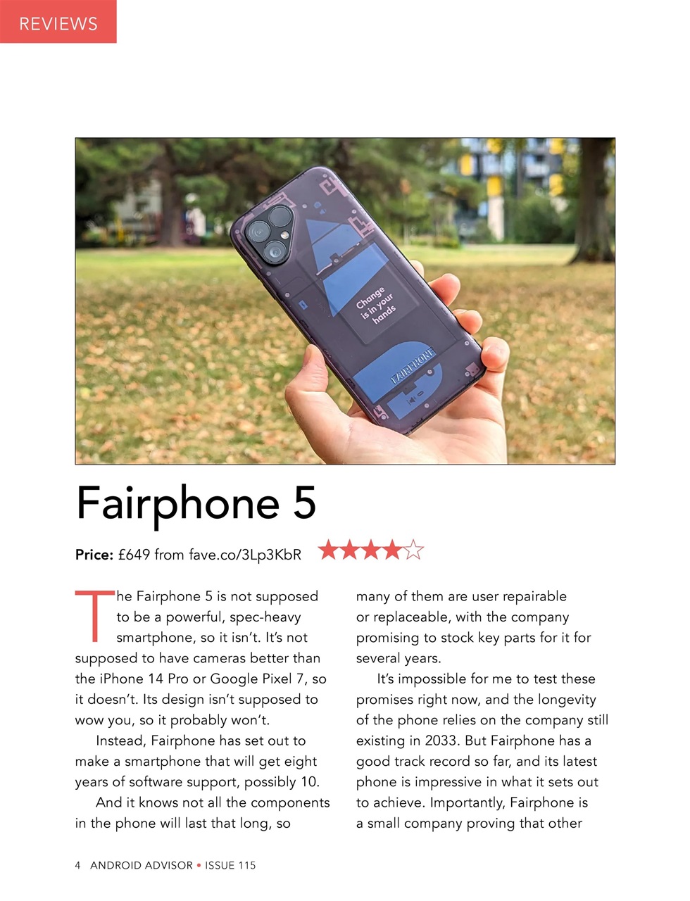Android Advisor Preview Pages