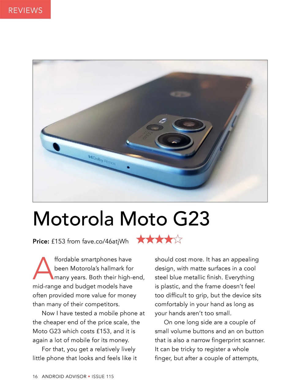 Android Advisor Preview Pages