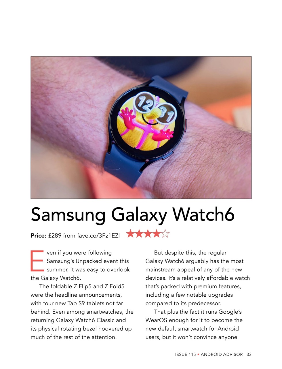 Android Advisor Preview Pages