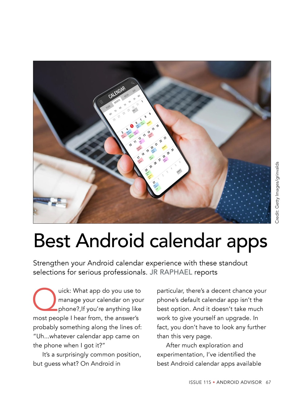 Android Advisor Preview Pages