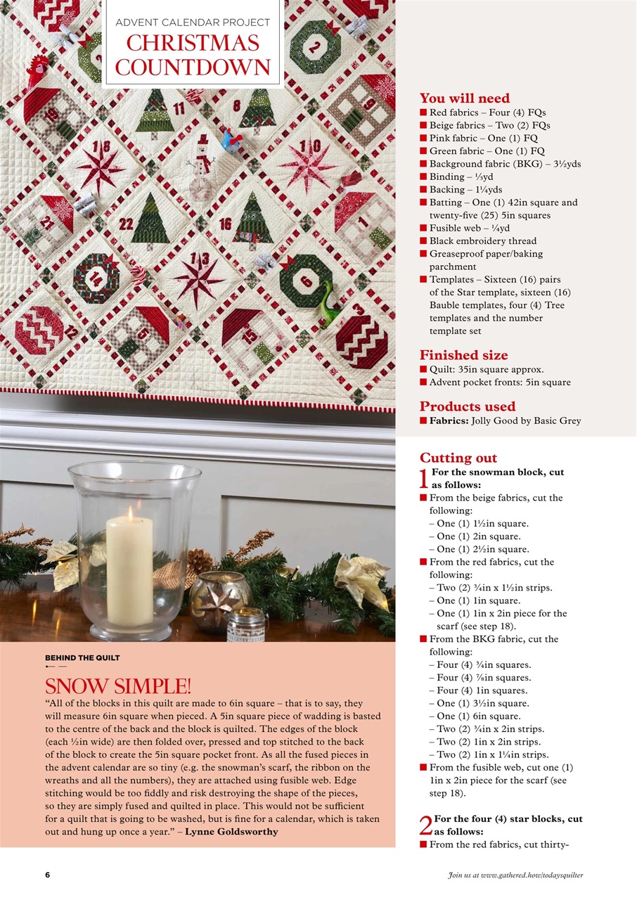 Today’s Quilter Preview Pages