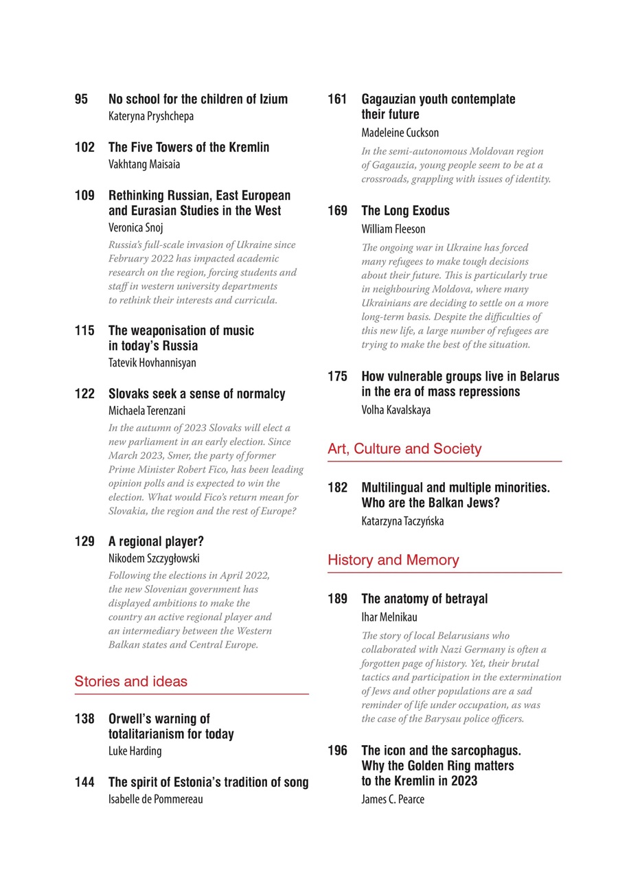 New Eastern Europe Preview Pages