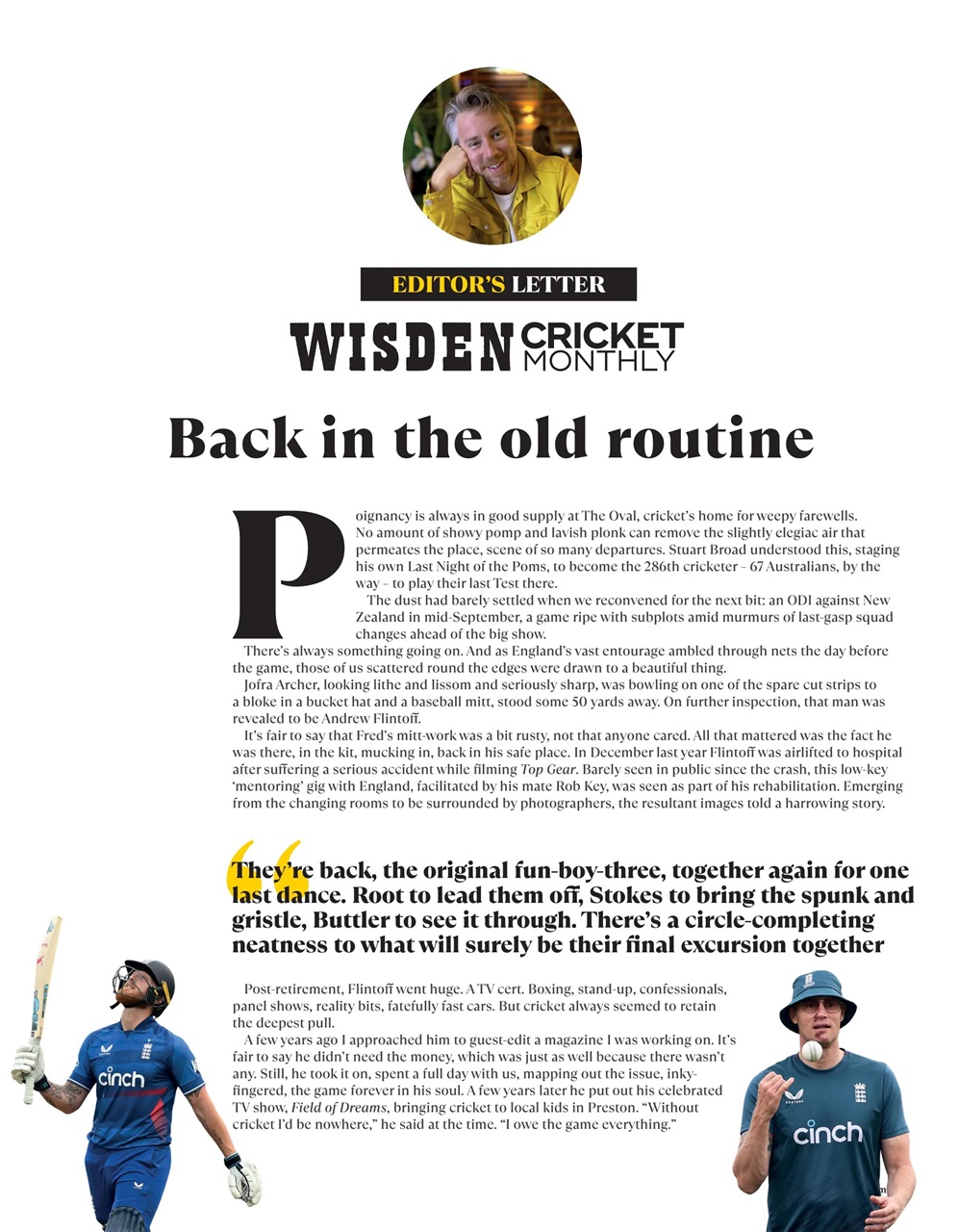 Wisden Cricket Monthly Preview Pages
