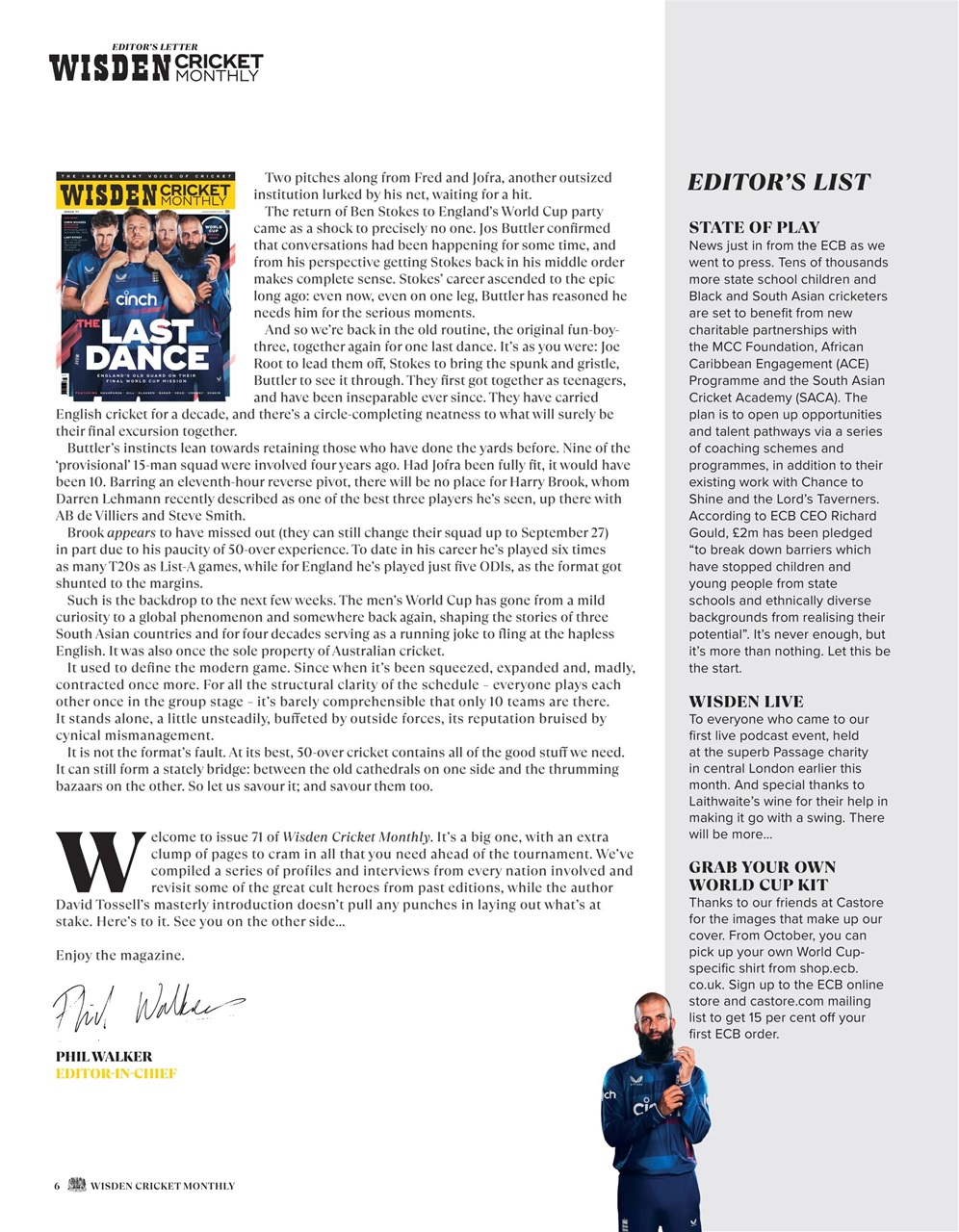 Wisden Cricket Monthly Preview Pages