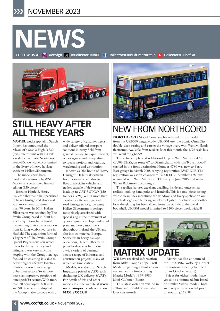 Diecast Collector Preview Pages