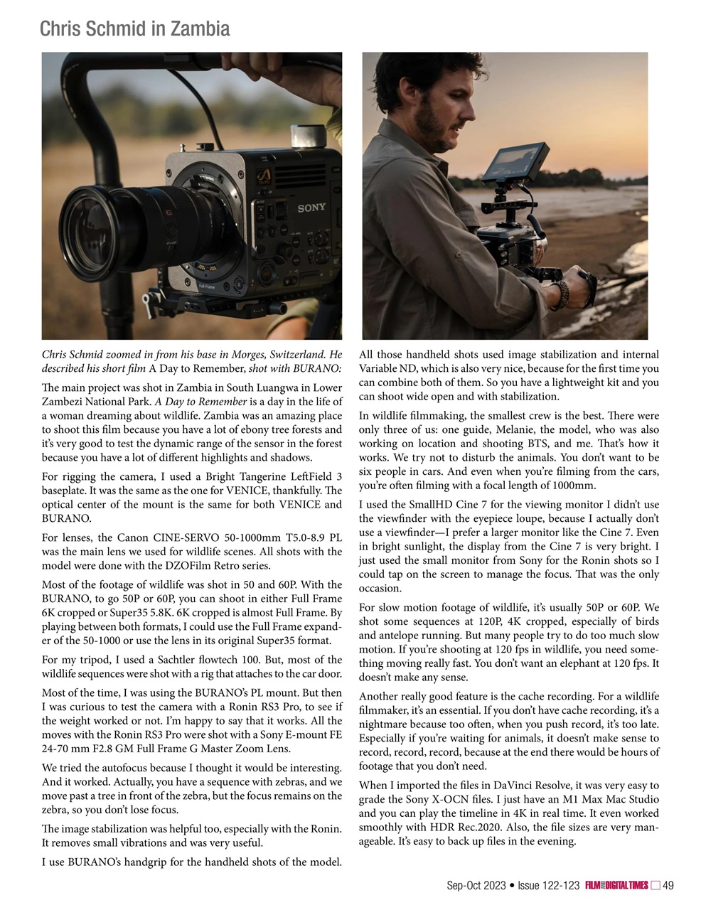 Film and Digital Times Preview Pages