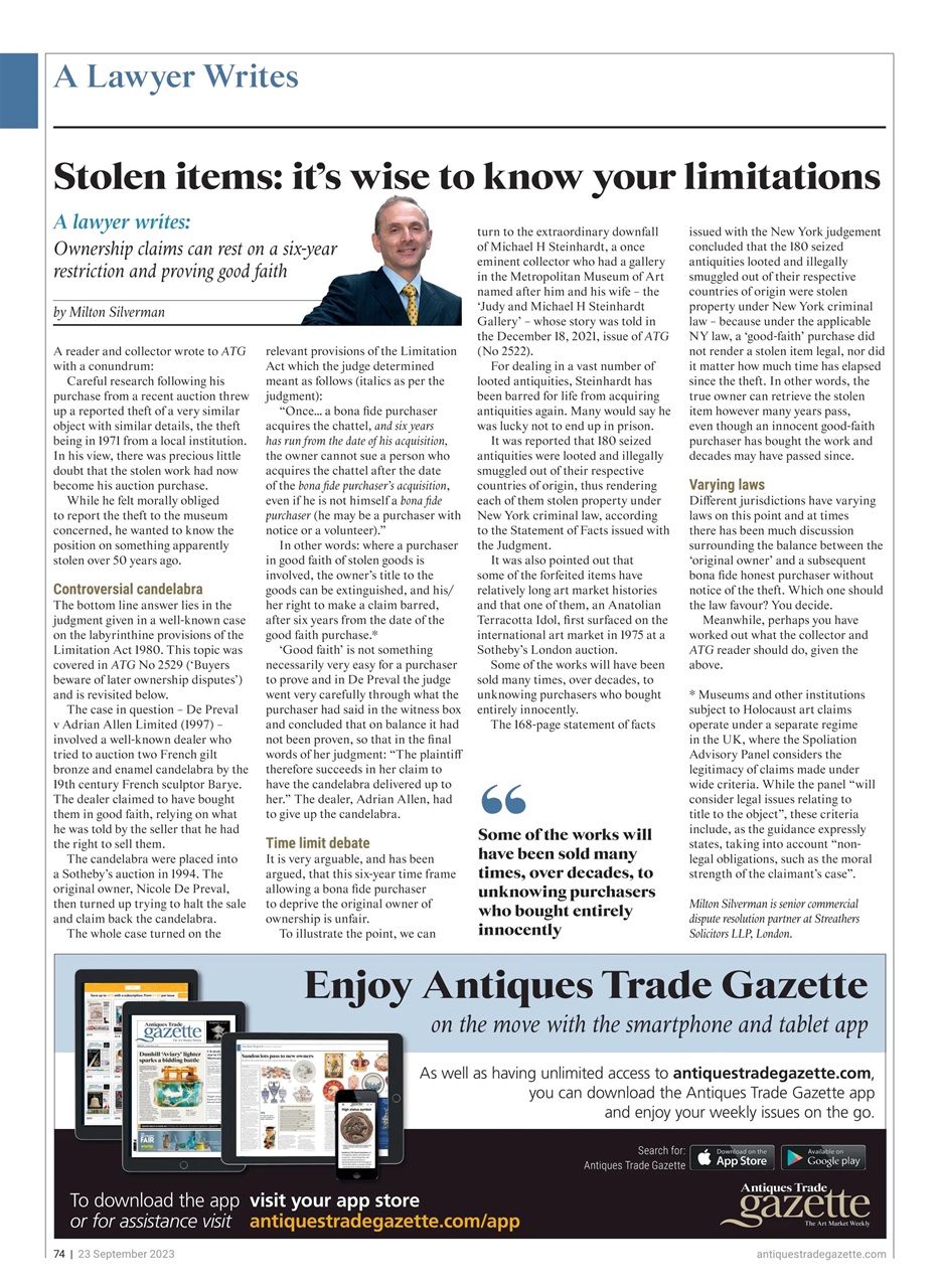 Antiques Trade Gazette Preview Pages