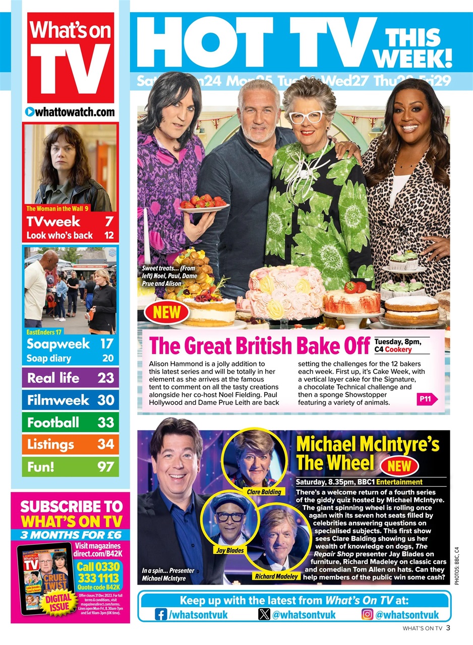 What's on TV Preview Pages