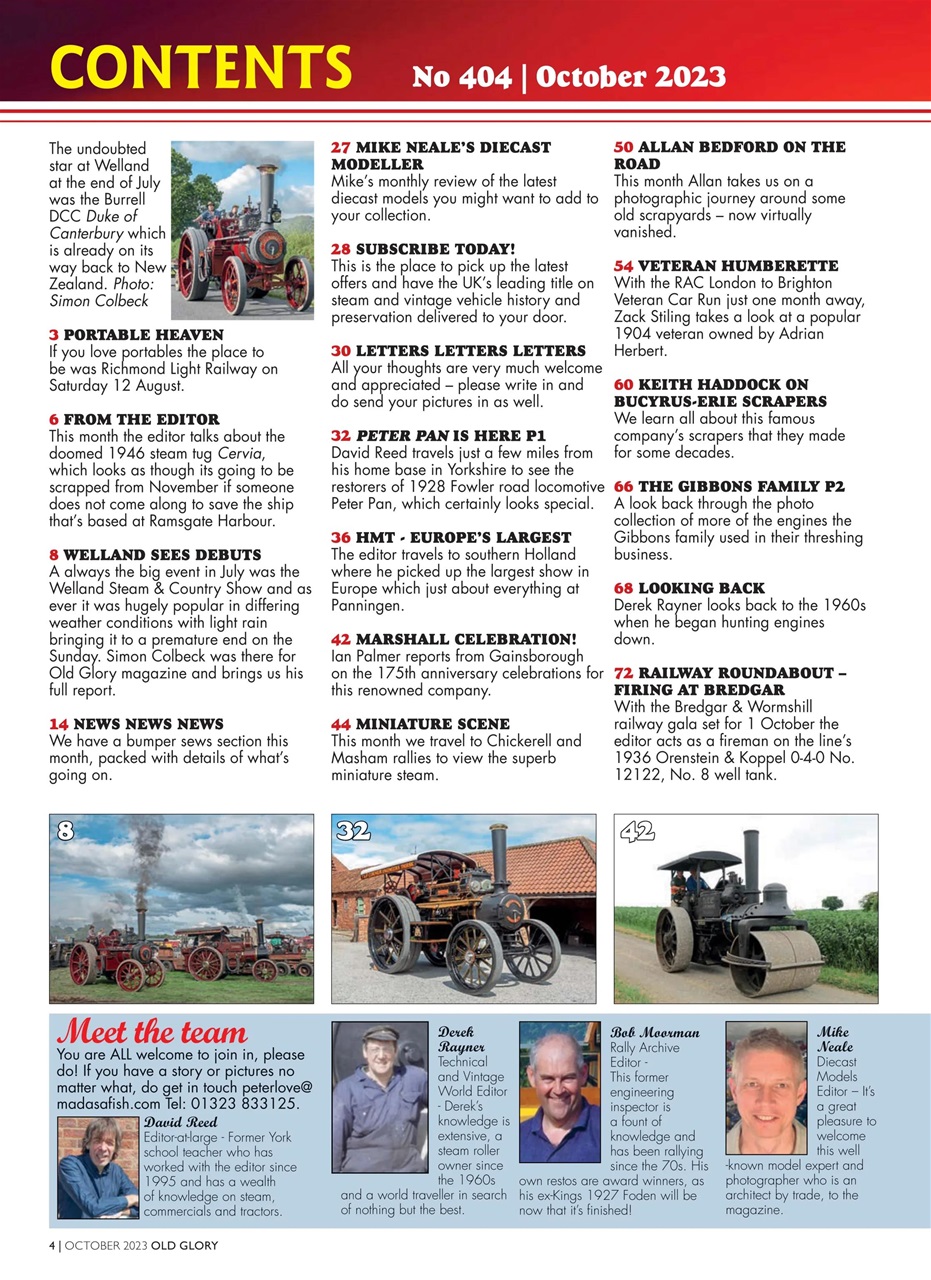 Old Glory Magazine Preview Pages