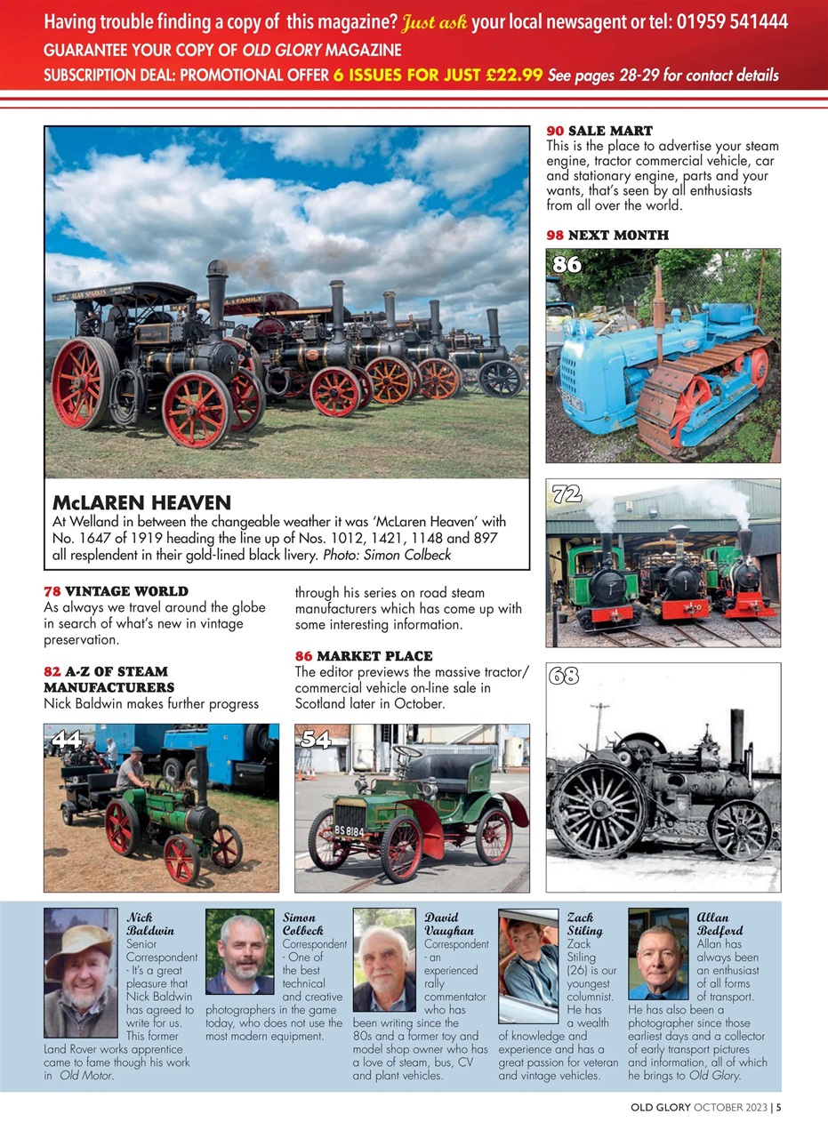 Old Glory Magazine Preview Pages