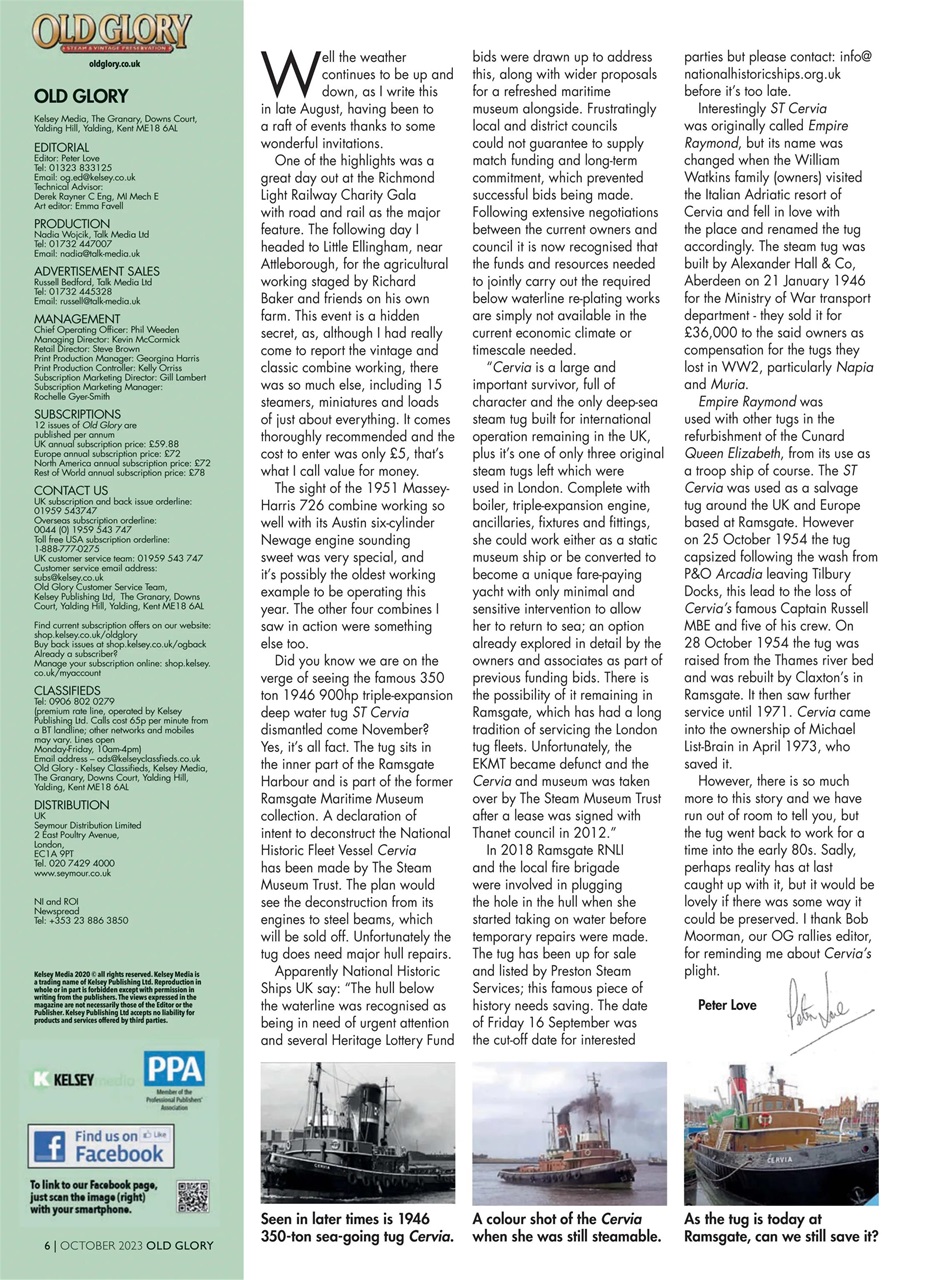 Old Glory Magazine Preview Pages