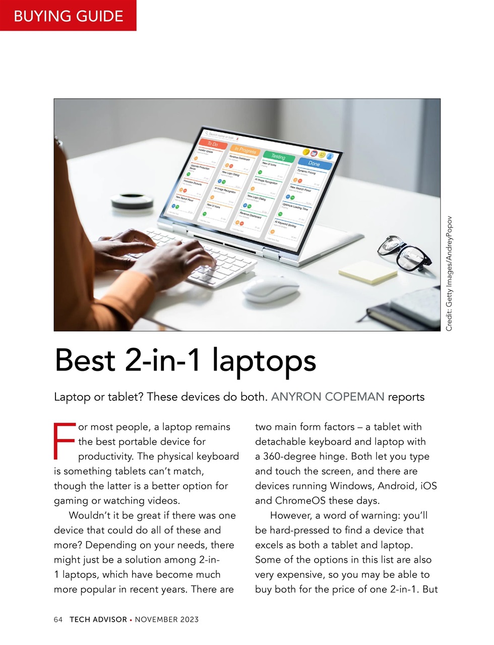 Tech Advisor Preview Pages
