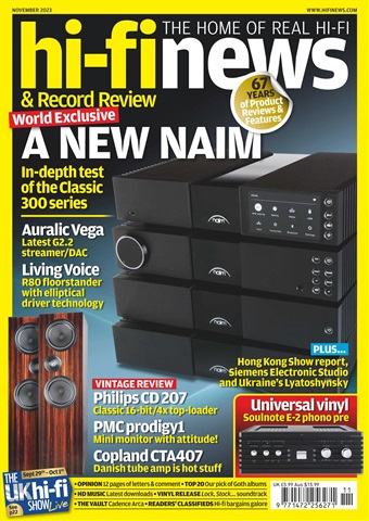 Hi-Fi News issue November 2023