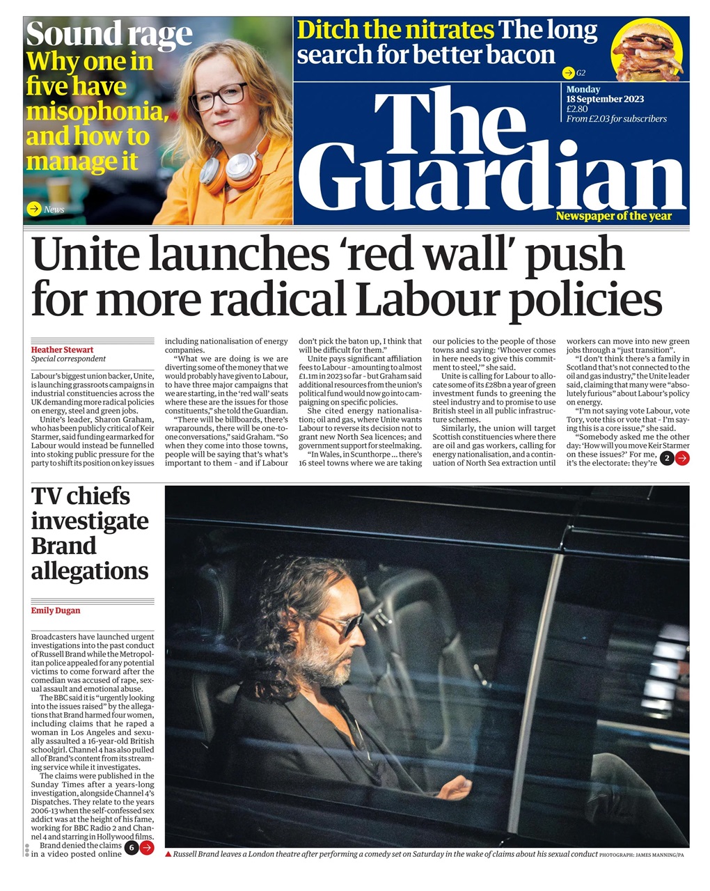 The Guardian Newspaper Preview Pages