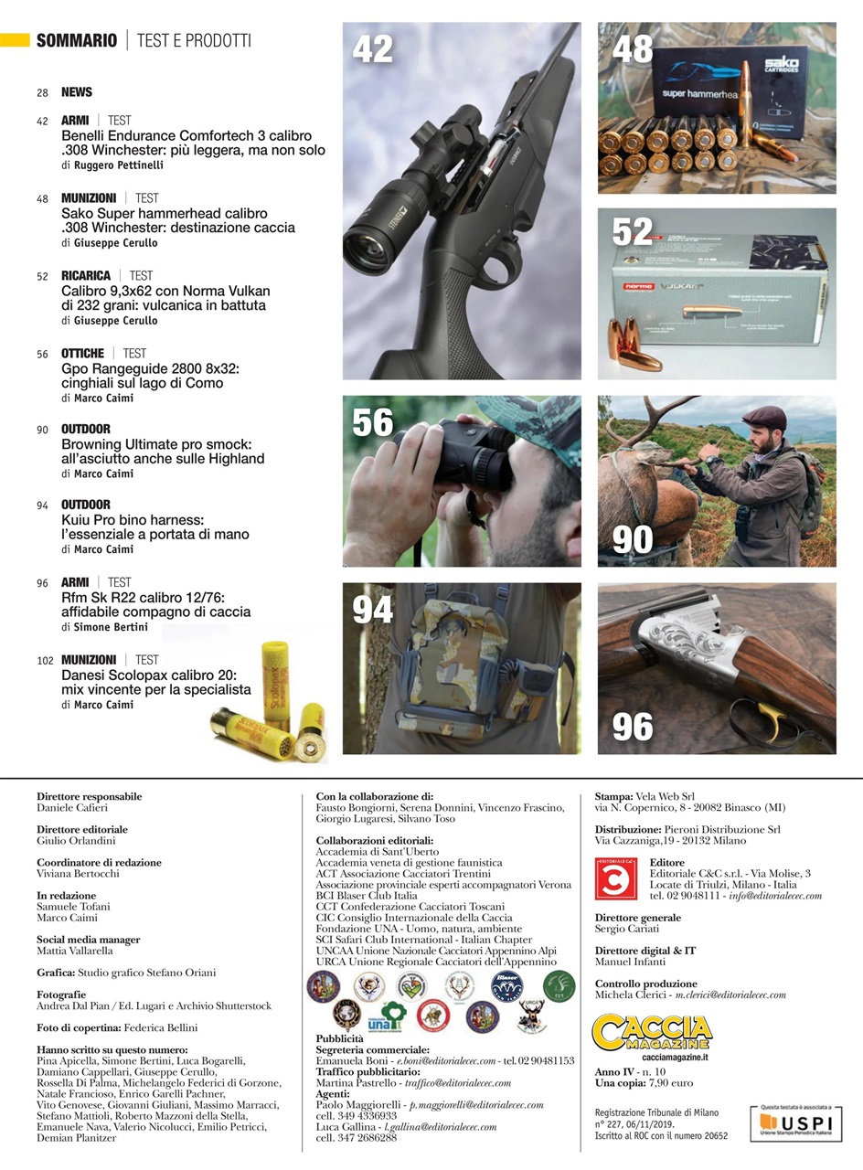 Caccia Magazine Preview Pages