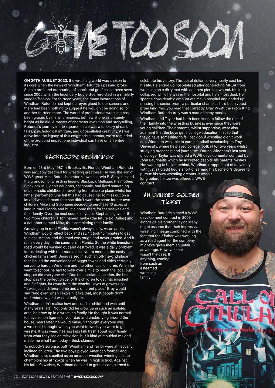 Wrestletalk Magazine Preview Pages
