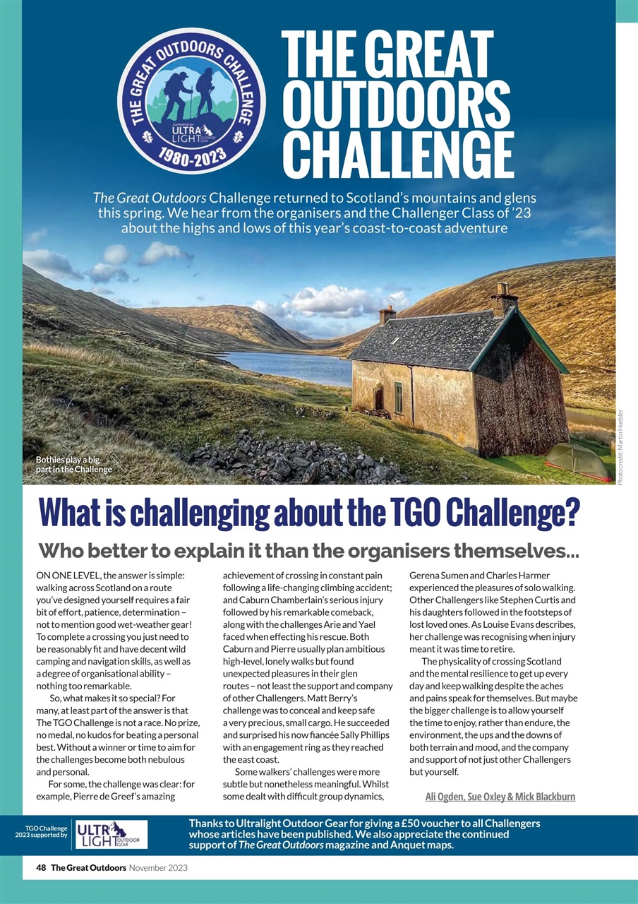 TGO - The Great Outdoors Magazine Preview Pages