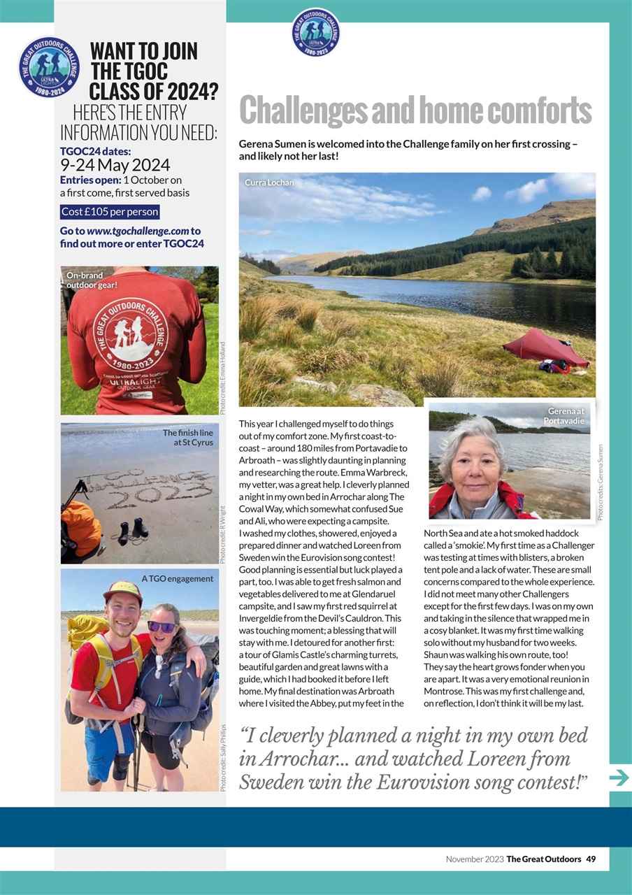 TGO - The Great Outdoors Magazine Preview Pages