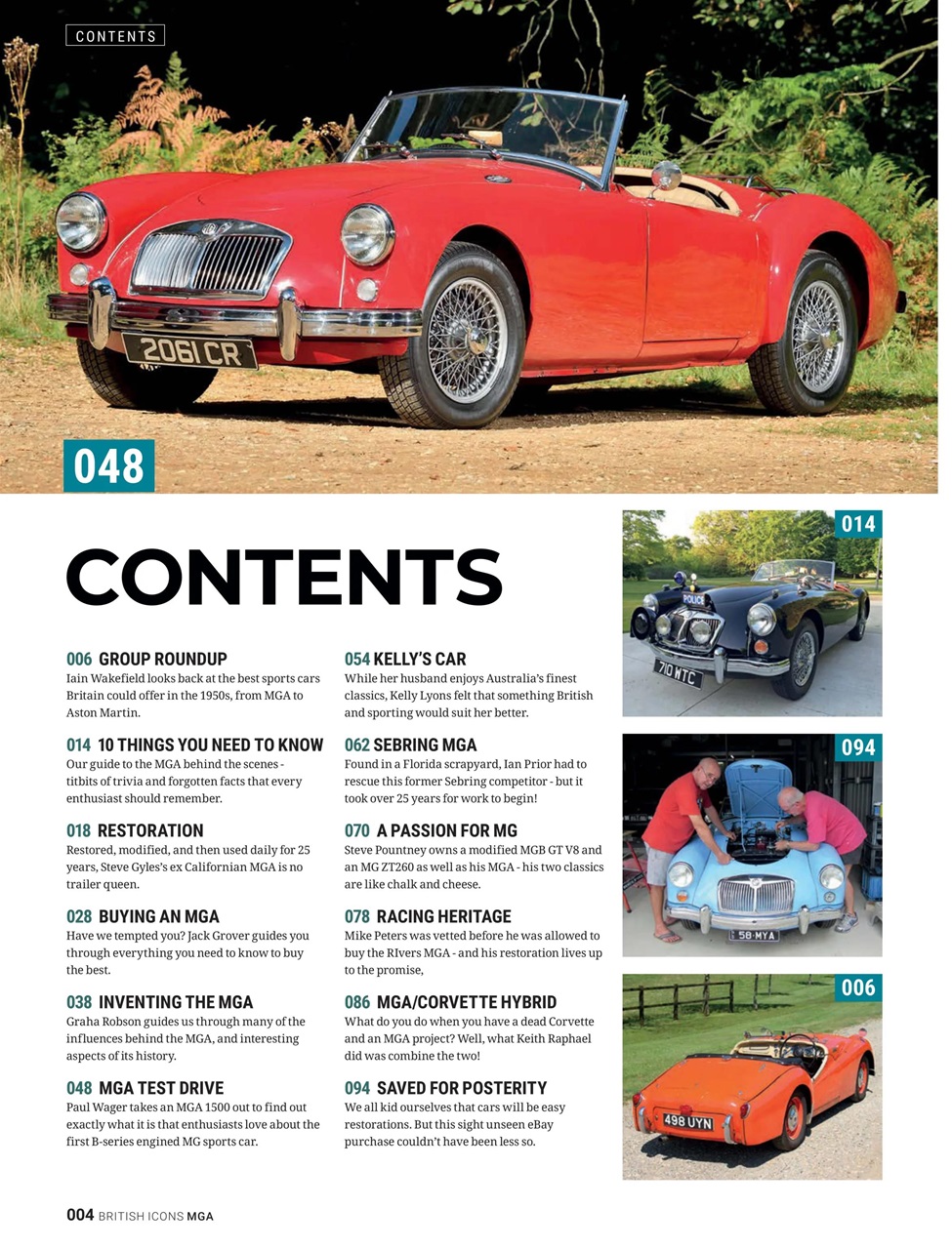 MG Enthusiast Preview Pages