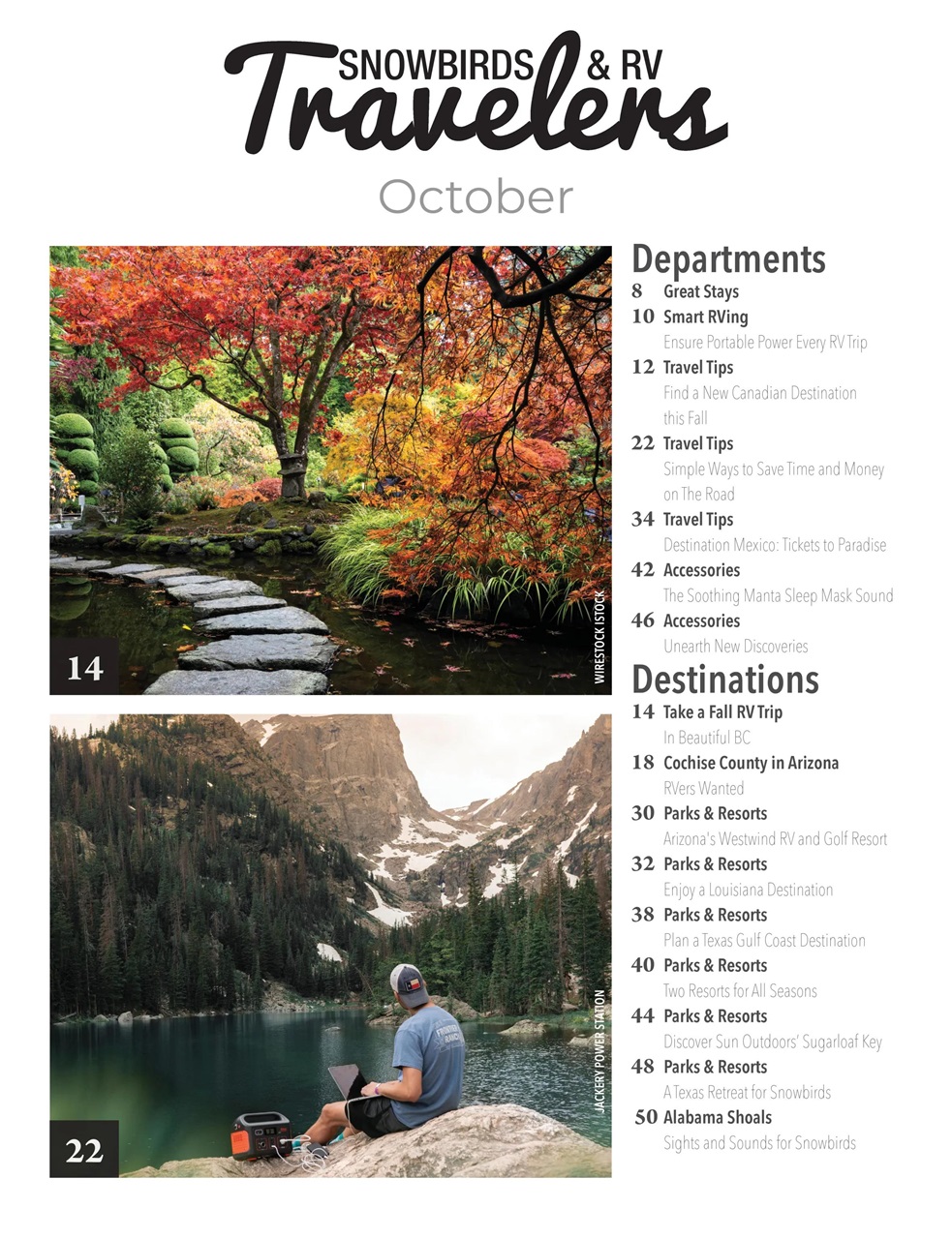 Snowbirds & RV Travelers Preview Pages